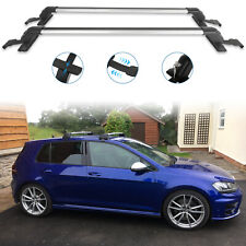 For VW Golf MK7 2011-2021 Top Roof Rack 43.3" Bar Luggage Carrier w/ Lock Cross