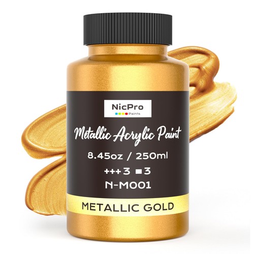 Nicpro acrylic paint metallic - acrylic,
