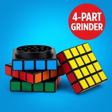 Novelty Rubik’s Cube Herb & Spice Grinder – 3-Layer Design