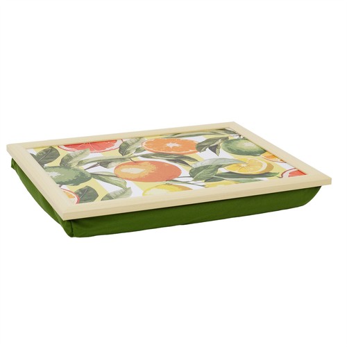 Citrus lap tray with cushion - tray,