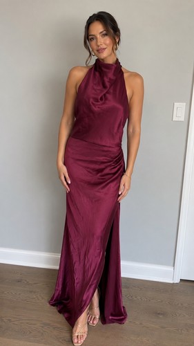 Betsy adam burgundy satin - betsy,