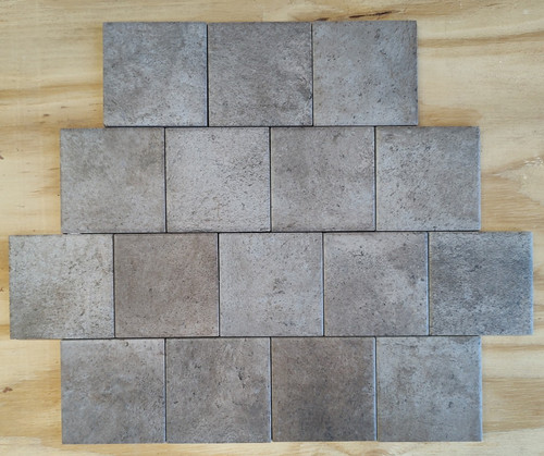 Brown stone charcoal ceramic - brown,