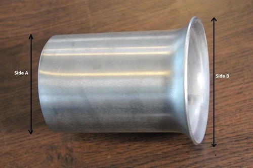 Flared end exhaust reducer - end,
