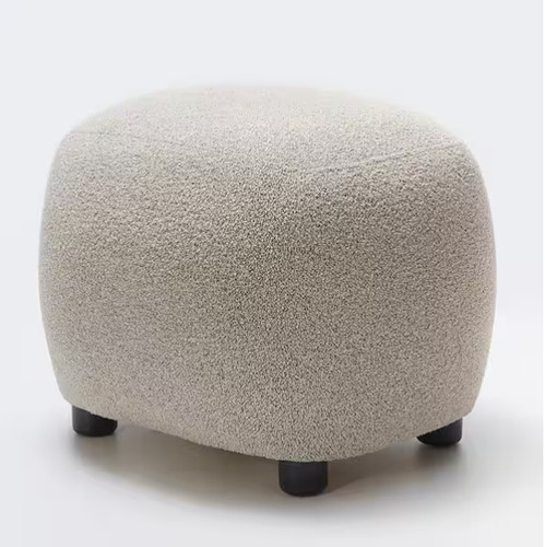 Boucle upholstered footrest - boucle,
