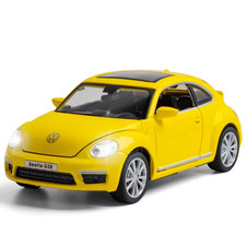 1:32 Volkswagen Beetle GSR Alloy Pull Back Metal Car Model Toy for Kids Boys