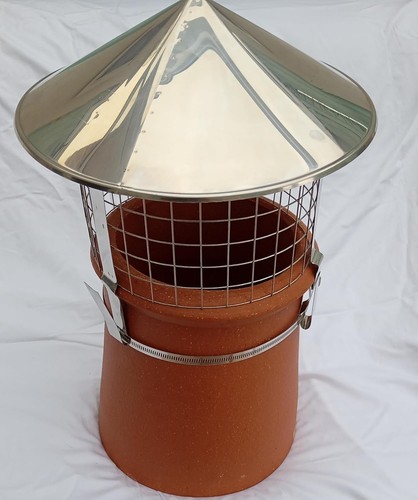 Silver chimney pot birdguard - silver,