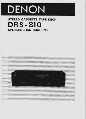 Denon drs 810 cassette - denon, drs-810