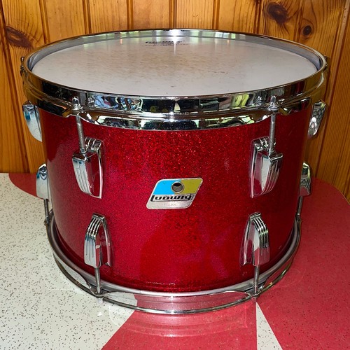 Vintage ludwig red sparkle - vintage, 13"