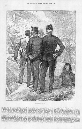 1880 antique print - print, ireland