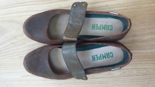 Camper flat brown leather
