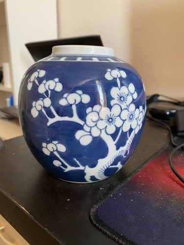 Vintage chinese blue white - vintage,