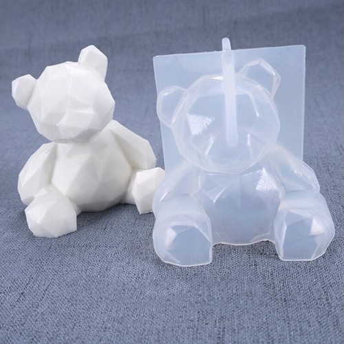 Teddy bear silicone mould - 3d,