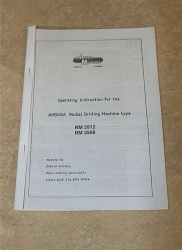 Arboga radial drilling machine - radial,