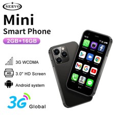 SERVO Mini Smart Phone Pure Android System 3.0'' Display WCDMA Dual SIM Card