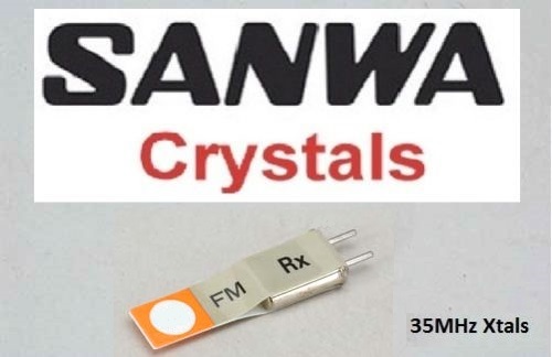 Sanwa 35mhz crystals xtals - 35mhz, fm