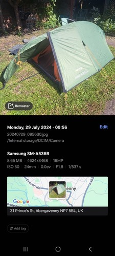 Vango blade 100 trekking tent - blade,