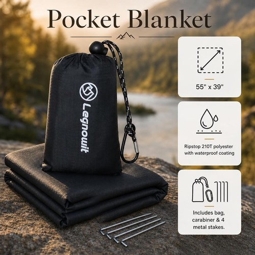 Pocket picnic blanket 39 - pocket,