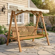 Seater wooden wood garden - wood,