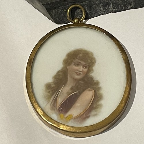 Antique miniature portrait - miniature,