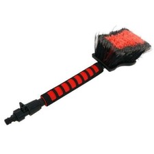 Car Wash Brush 20" Water Fed Long Handle Hose Jet Head Soft Bristle Flow Thru