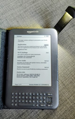 Amazon kindle keyboard - keyboard, 3rd