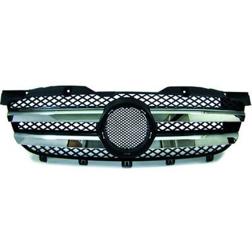 Grille chrome black fits - grille, chrome/black