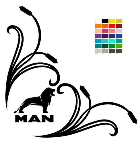 Man window vinyl - man,
