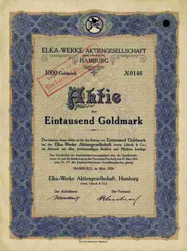 Elka werke lübeck co - werke, ag