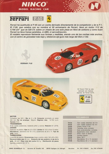 Ninco 1990s range - , flyer