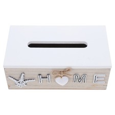  Napkin Dispenser Wood Tissue Box Rustic Farmhouse Holder Paper Towel