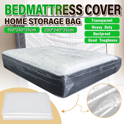 Clear plastic mattress bag - mattress,