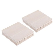20x Balsa Wooden Plate For DIY