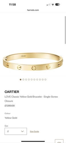 Cartier love bracelet - love, original