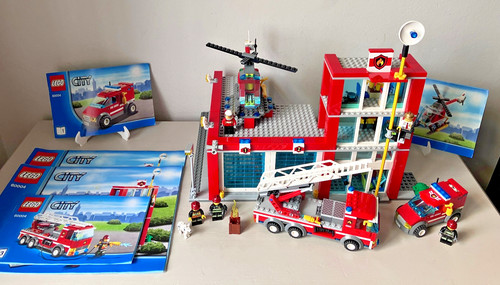Lego city 60004 fire station - 60004,
