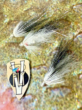 3 V Fly 1/2 Inch Sunray Shadow Crimp Cone Head Salmon Tube Flies & Trebles  