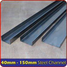 Mild Steel Channel C U Section 30mm 40mm 50mm 60mm 75mm 80mm 100mm 125mm 150m...