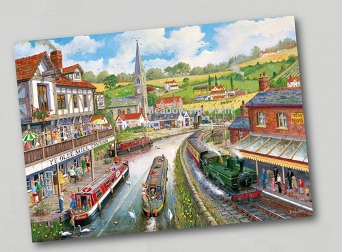 Fridge magnet canal barge - magnet,