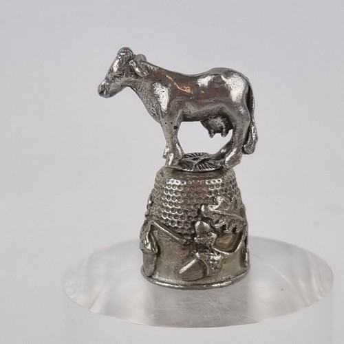 Vintage pewter thimble jersey - pewter,