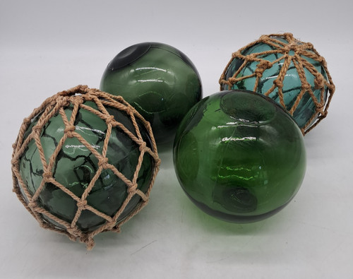 Vintage green glass - green,