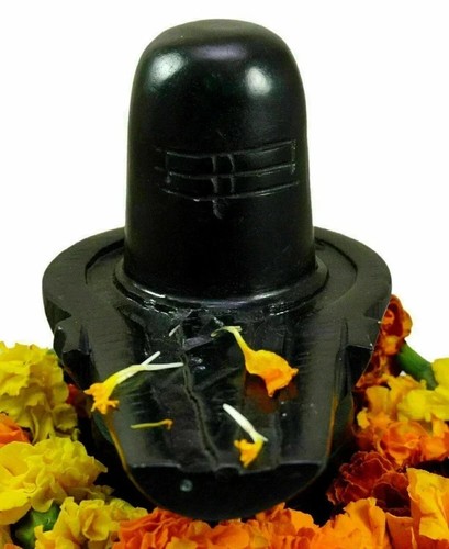 Black marble shivling shiva - marble,