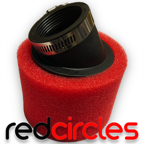Angled red 40mm pit - angled,