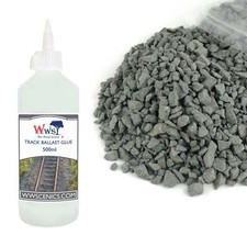 WWS Ballast & Track Ballast Glue Kits for Model Rail and Diorama Scenery