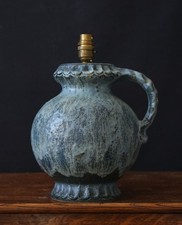 Vintage Blue Glazed Ceramic