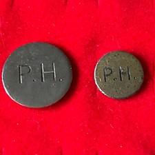 Pair Of Hunt Livery Buttons