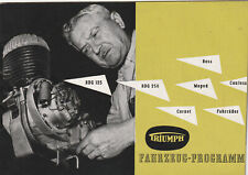 Brochure Triumph Original Vehicle Program Bicycle Moped Motorcycle from 1955
