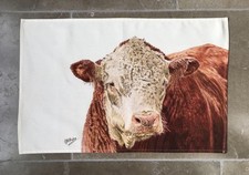 Hereford Bull  Tea Towel