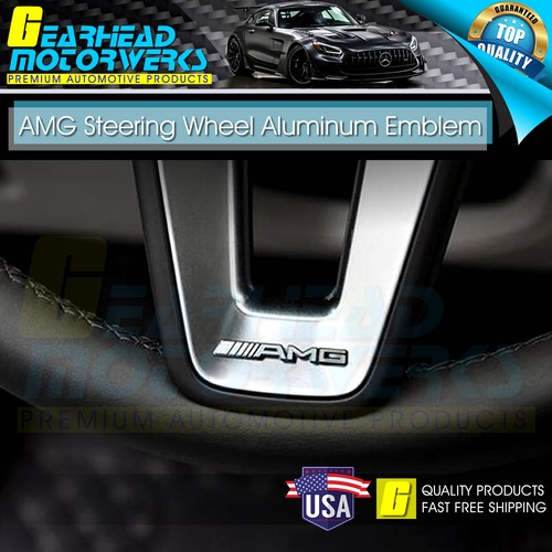 Amg steering wheel emblem - amg,