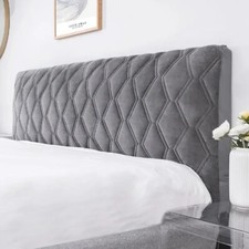 All-inclusive Soft Quilted Head Cover Velvet Headboard Cover Bed Protector Cover