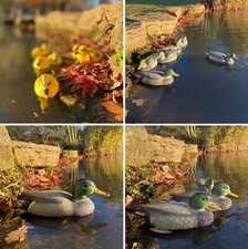 Mallard Duck Duckling Hunting Shooting Floating Decoy Plastic Pond Decorations