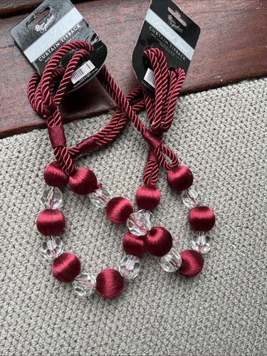 Curtain tieback beaded - beaded, jewel
